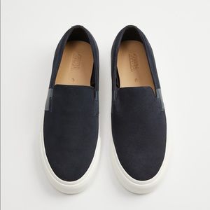 Zara Blue Suede Sneakers